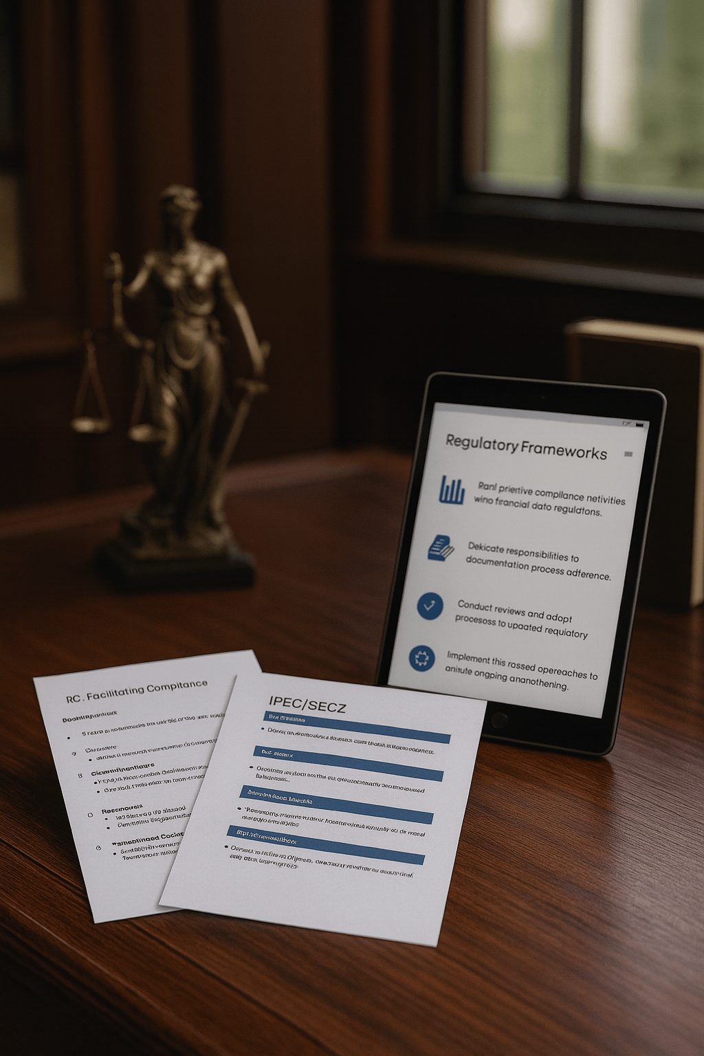 IPEC Documents on a Table